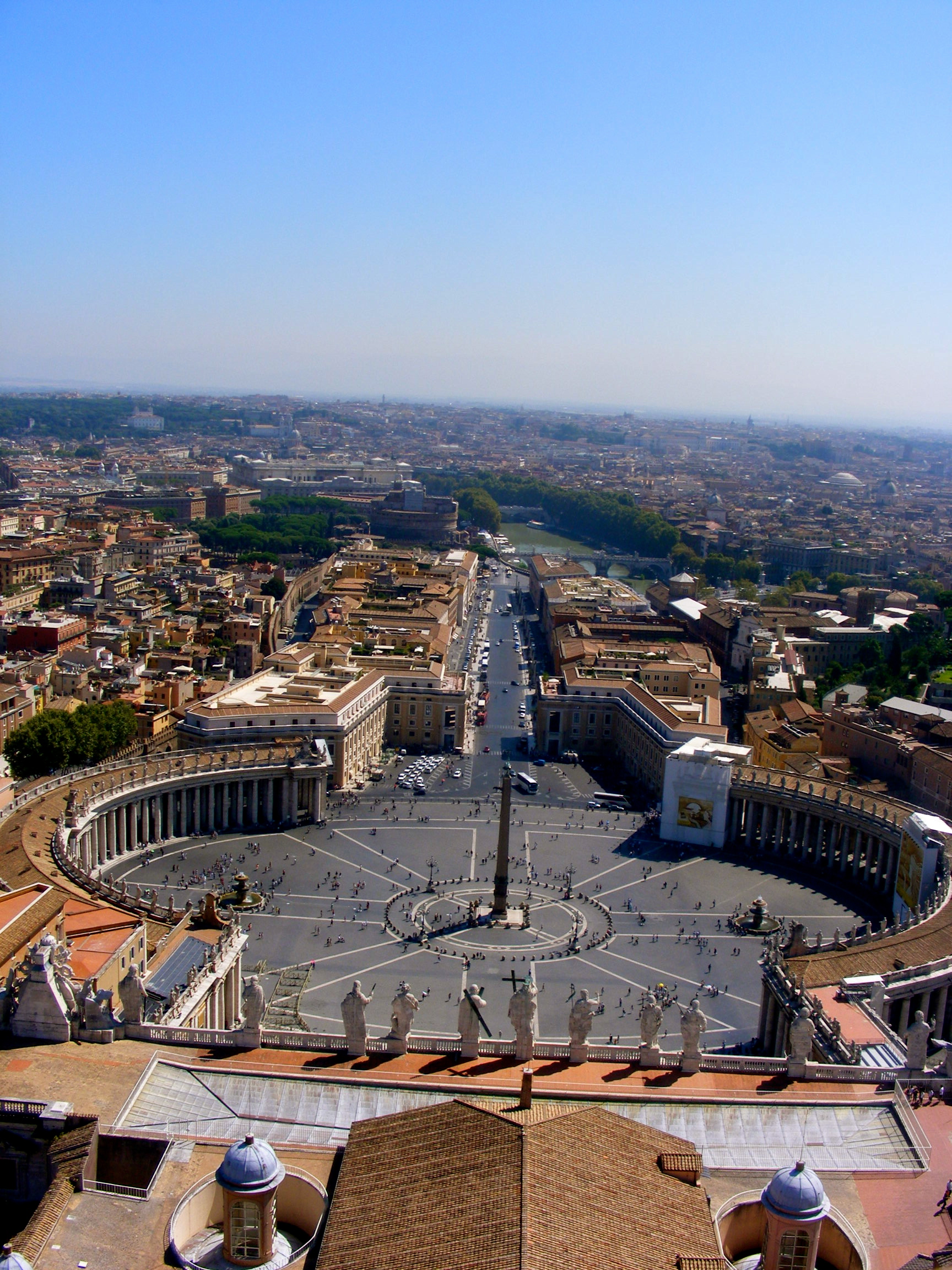 view from st peters basilica vatican
