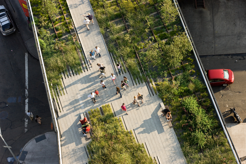 I love this aerial view of The High Line, courtesy of the park's conservancy.