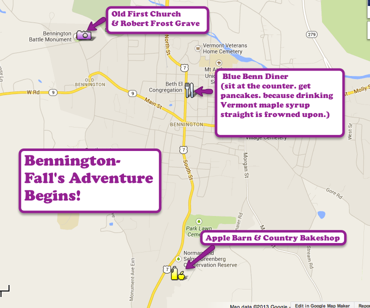 bennington vermont road trip